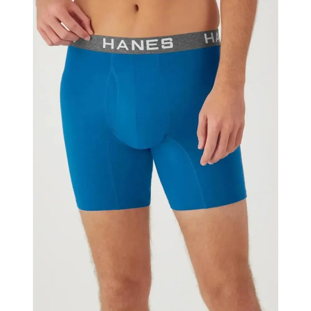 Hanes Ultimate Underwear Mens M Multi Comfort Flex Fit Boxer Brief 4-Pack GBO737